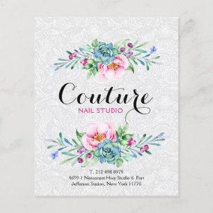 Flyer Lista de Buquês Florais Coloridos