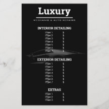 Lista de Preços de Lavagem Automática de Limpeza A