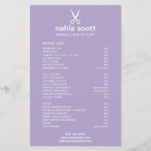 Lista de Preços de Tesouras de Estilista de Cabelo
