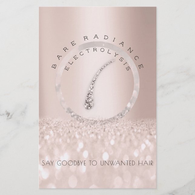 Flyer Lista de Preços Rose Glitter Eletrolise2 (Frente)