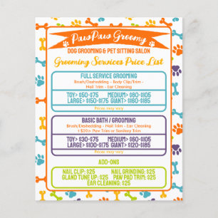 Flyer Lista mínima de preços modernos para o cultivo de