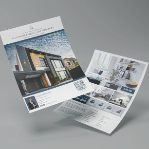 Flyer Listagem de Propriedade de Luxo Elegante 