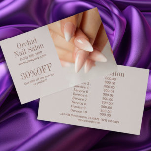 Flyer Listas de Preços de Salão de Unhas do SPA Esthetic