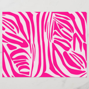 Flyer Listras de zebra rosa