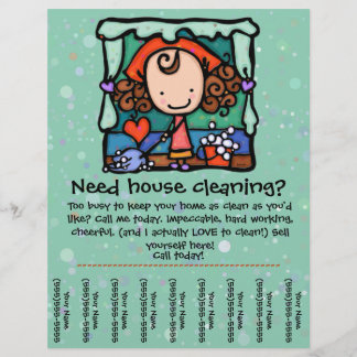 Flyer Little Girlie promove negócios de habitação GRN