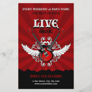 Flyer Live Rock Music Concert