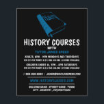Flyer Livro de História Azul, Publicidade do Curso de Hi<br><div class="desc">Livro Azul De História,  Folhetos De Publicidade De Curso De História Pela Loja De Cartão de visita.</div>