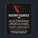Flyer Livro de História Vermelha, Publicidade do Curso d<br><div class="desc">Livro De História Vermelha,  Folhetos De Publicidade Do Curso De História Pela Loja De Cartão de visita.</div>