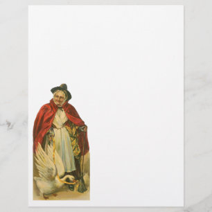 Flyer Livro de Histórias Antigas da Mamãe Gansa Vitorian