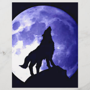 Flyer Lobo que urra na lua