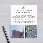 Flyer Logotipo 2 personalizado minimalista limpo para em<br><div class="desc">Esse passageiro moderno e minimalista seria excelente para as necessidades de sua empresa/promocional. Adicione facilmente seus próprios detalhes clicando na opção "personalizar".</div>
