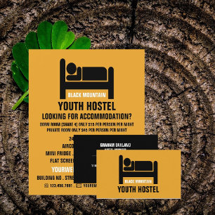 Flyer Logotipo Bed, Anúncio de acomodação de host