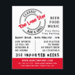 Flyer Logotipo clássico de Bar e grill, Publicidade de p<br><div class="desc">Logotipo Clássico De Bar E Grill,  Folhetos De Publicidade Pub/Brewery Da Loja Cartão de visita.</div>