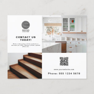 Flyer Logotipo comercial do Código QR para fotos do Prom