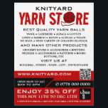 Flyer Logotipo da Loja Red Yarn, Knitore, Loja Yarn<br><div class="desc">Logotipo da Loja Red Yarn,  Knitting Store,  Folheto de Anúncios da Loja Yarn na Loja Cartão de visita.</div>