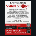 Flyer Logotipo da Loja Red Yarn, Knitore, Loja Yarn<br><div class="desc">Logotipo da Loja Red Yarn,  Knitting Store,  Folheto de Anúncios da Loja Yarn na Loja Cartão de visita.</div>