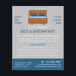 Flyer Logotipo de base, anúncio de acomodação de cama e<br><div class="desc">Logotipo De Cama,  Compartimentos De Anúncios De Compartimento De Cama E Café Da Manhã Na Loja De Cartão de visita.</div>