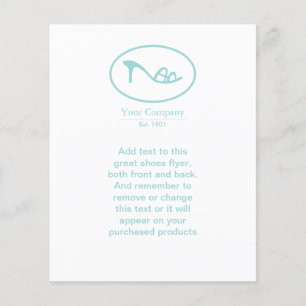 Flyer Logotipo de calçados e acessórios