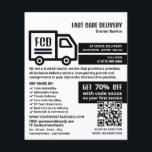 Flyer Logotipo de caminhão de courier, anúncio de serviç<br><div class="desc">Logotipo de Caminhão de Courier,  Folheto de anúncio de serviço de courier,  da Loja de Cartão de visita.</div>
