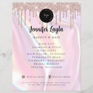 Flyer Logotipo de Código QR Personalizado Elegante Rosa