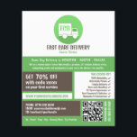 Flyer Logotipo de entrega de correio, anúncio de serviço<br><div class="desc">Logotipo de entrega de correio,  Folheto de anúncio de serviço de correio pela Loja de Cartão de visita.</div>