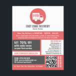 Flyer Logotipo de entrega de correio, anúncio de serviço<br><div class="desc">Logotipo de entrega de correio,  Folheto de anúncio de serviço de correio pela Loja de Cartão de visita.</div>