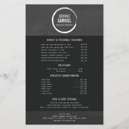 FLYER LOGOTIPO DE ESQUETE DO PERSONALIZADOR DO TREINADOR