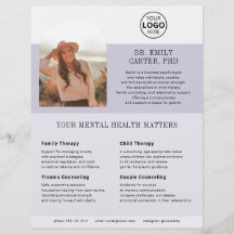 Logotipo de Foto de Terapia de Psicologia Roxo Lav