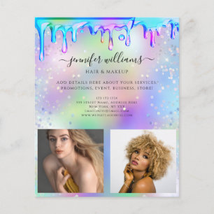 Flyer Logotipo de Foto Personalizado Promocional Drip Ho