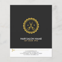 Logotipo de Hairstylist para tesouras brancas e Do