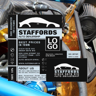 Flyer Logotipo do carro, anúncio de alerta automático