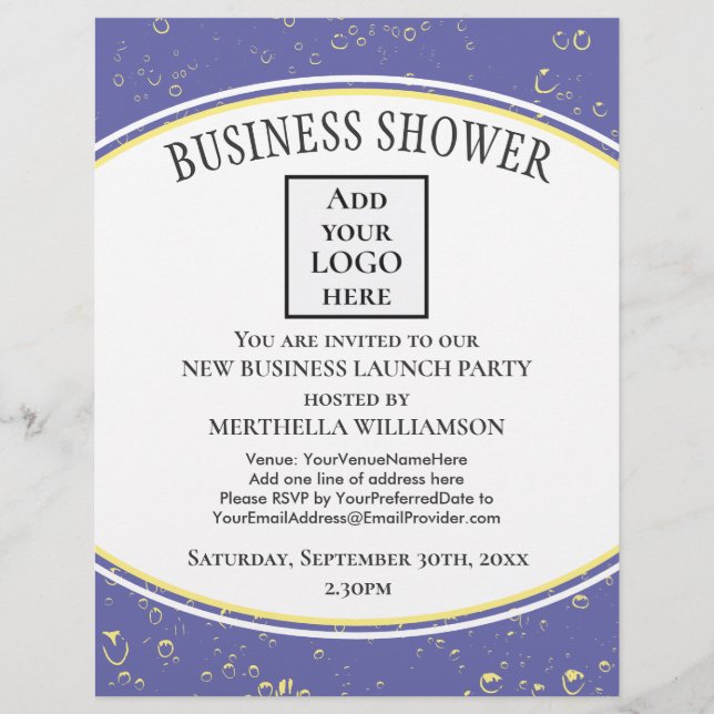 Flyer LOGOTIPO Elegante para novas empresas (Frente)