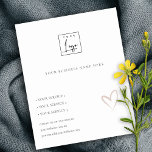 Flyer Logotipo mínimo de serviço para empresas Kraft Blu<br><div class="desc">Para qualquer outra personalização ou qualquer outro item correspondente,  entre em contato comigo em yellowfebstudio@gmail.com</div>