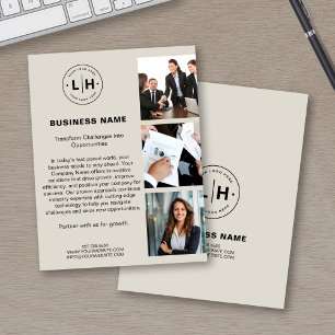 Flyer Logotipo Moderno Foto Empresa Corporativa