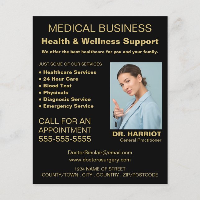 Flyer Logotipo Personalizado, Administrador Geral, Enfer (Frente)