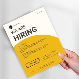 Flyer Logotipo personalizado de NEGÓCIOS de Vaga de Empr