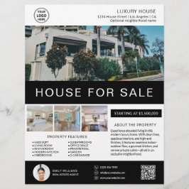 Flyer Logotipo Personalizado do Corretor de Imóveis da C