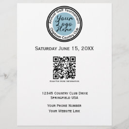 Flyer Logotipo personalizado do evento ou torneio de gol