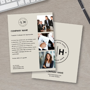 Flyer Logotipo Personalizado Moderno Foto Profissional N