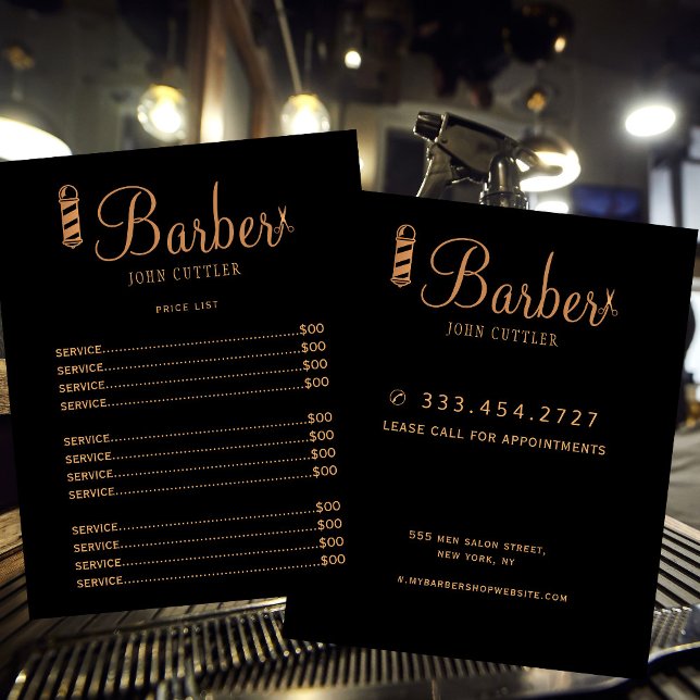 Flyer Logotipo profissional da lista de preços de compro (Criador carregado)