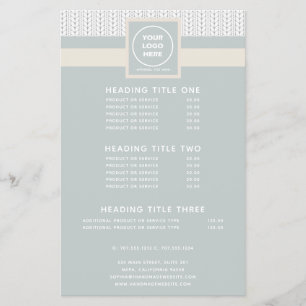 Flyer Logotipo profissional moderno de padrão incorpora