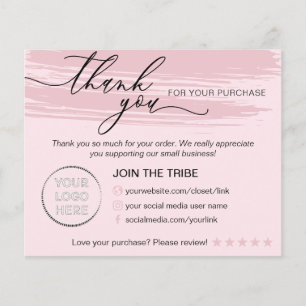 Flyer Loja online Elegante rosa - Pequenas empresas Obri