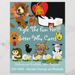 Flyer Lotes do insecto do baby-sitter do animal de