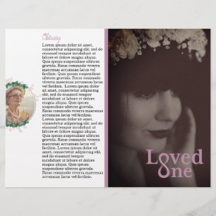 Flyer Loved One Memorial Service Program