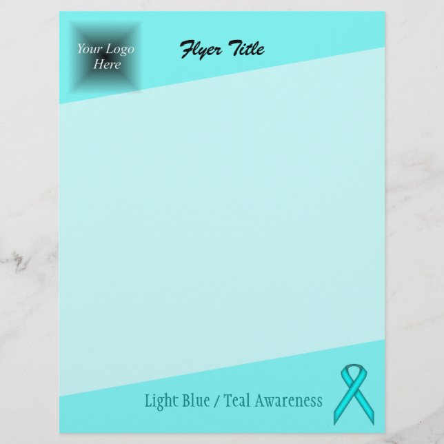 Flyer Lt Blue / Teal Standard Ribbon por Kenneth Yoncich (Frente)