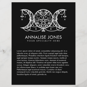 Flyer Lua Tripla - Ornamento Triplo da Deusa