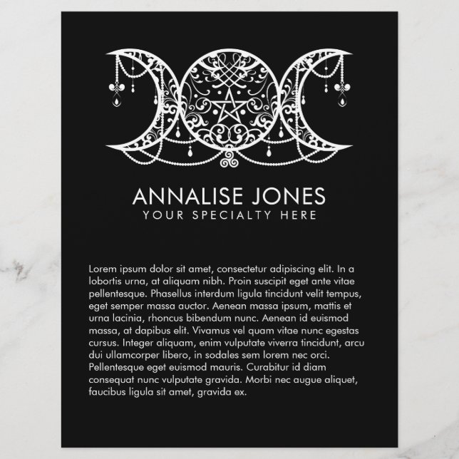 Flyer Lua Tripla - Ornamento Triplo da Deusa (Frente)