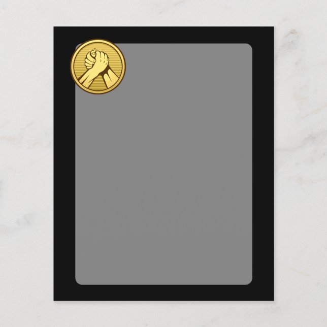 Flyer Luta do braço Dourada (Frente)