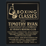 Flyer Luvas de Boxing Pretas e Douradas, Anúncio de Clas<br><div class="desc">Luvas De Boxing Pretas E Douradas,  Folhetos De Advert De Classe De Boxing Na Loja De Cartão de visita.</div>