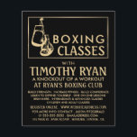 Flyer Luvas de Boxing Pretas e Douradas, Anúncio de Clas<br><div class="desc">Luvas De Boxing Pretas E Douradas,  Folhetos De Advert De Classe De Boxing Na Loja De Cartão de visita.</div>